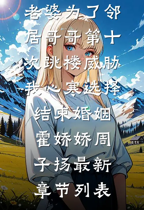 老婆为了邻居哥哥第十次跳楼威胁，我心寒选择结束婚姻霍娇娇周子扬最新章节列表