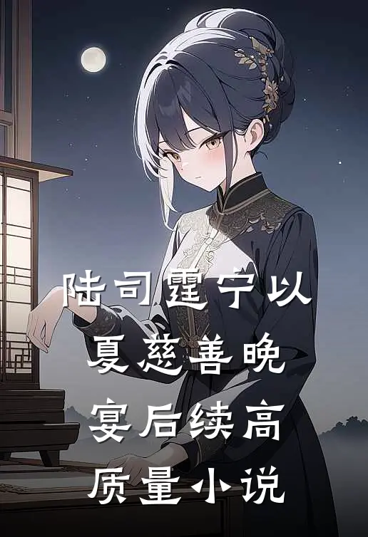 陆司霆宁以夏慈善晚宴后续高质量小说