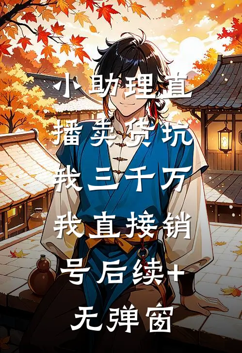 小助理直播卖货坑我三千万，我直接销号后续+无弹窗