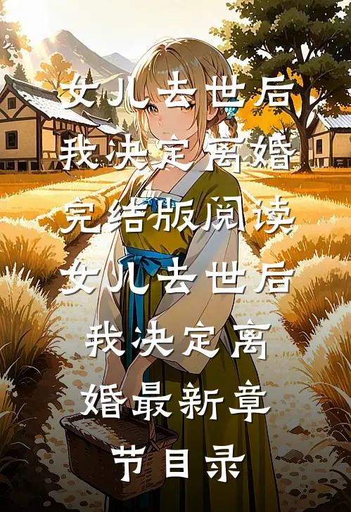 《女儿去世后，我决定离婚》完结版阅读《女儿去世后，我决定离婚》最新章节目录