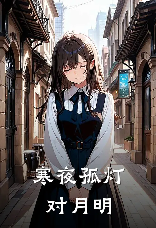 寒夜孤灯对月明
