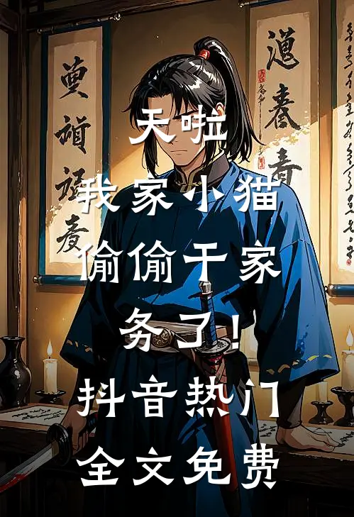 天啦，我家小猫偷偷干家务了！抖音热门全文免费
